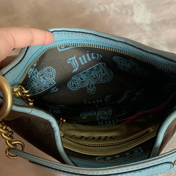 Vintage Juicy Couture Daydreamer Velour Velvet Shoulder Bag - Picture 3 of 7